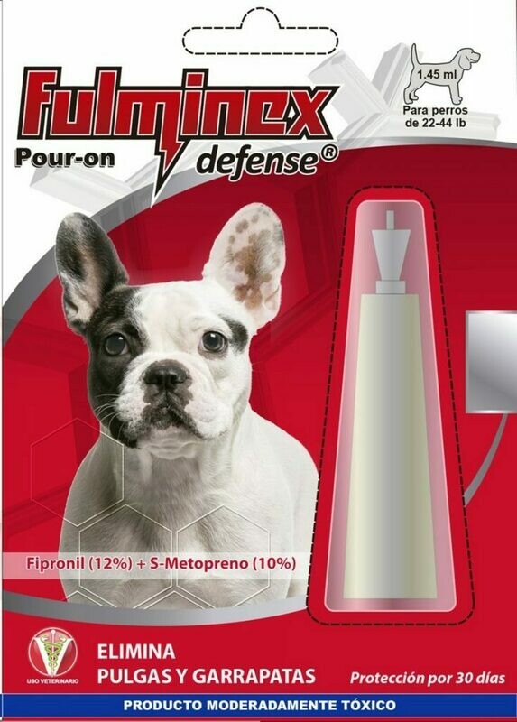 Fulminex Defense PIPETA – 1.45 ml. - 22 lbs a 44 lbs