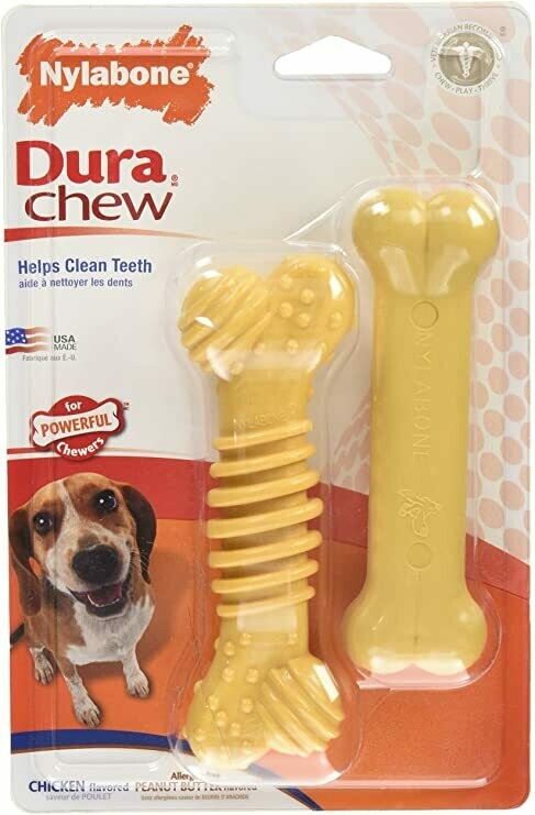 Dura Chew Textured Bone Twin Pack Regular