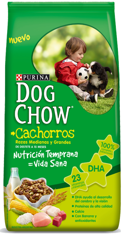 Dog Chow Cachorros Razas Medianas y Grandes 4.0kg