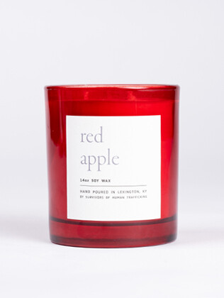 14 oz. Candle Red Apple