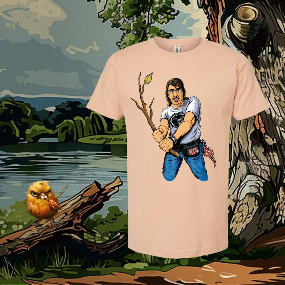 Rory Lake&#39;s &quot;Fight Me with a Stick&quot; T-Shirt