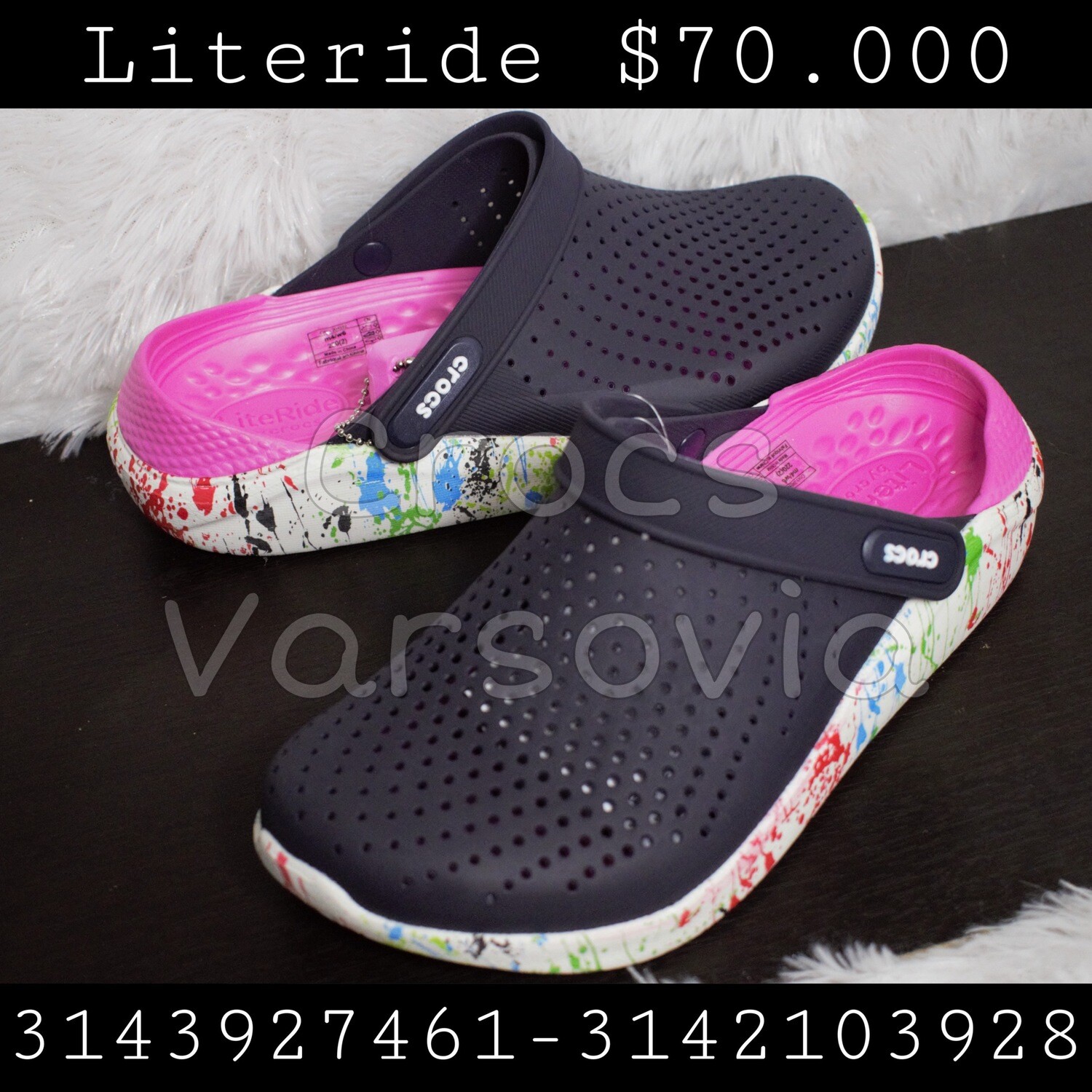 Literide azul x fucsia chispeada