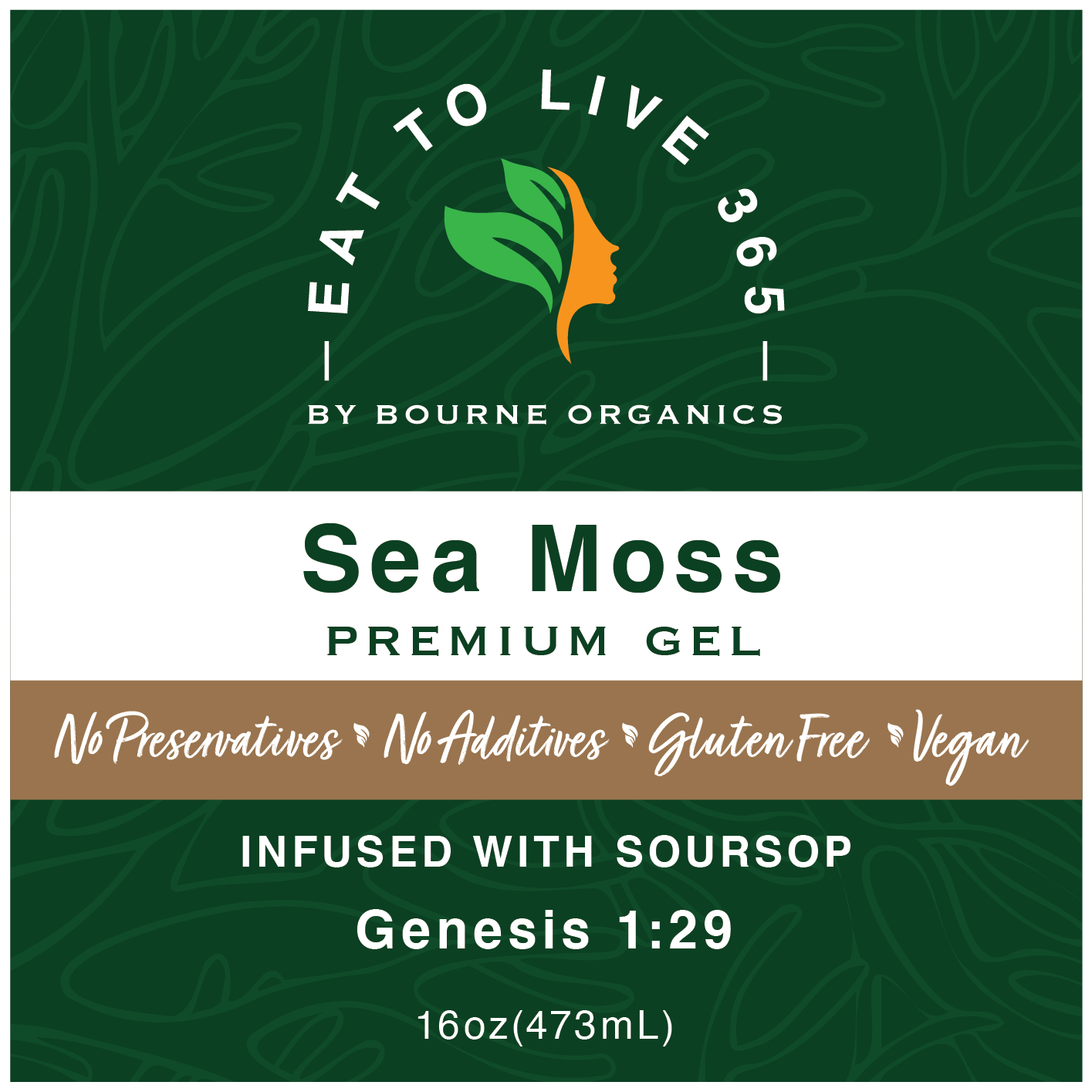 Premium Sea Moss Gel Infused with Soursop - 8oz