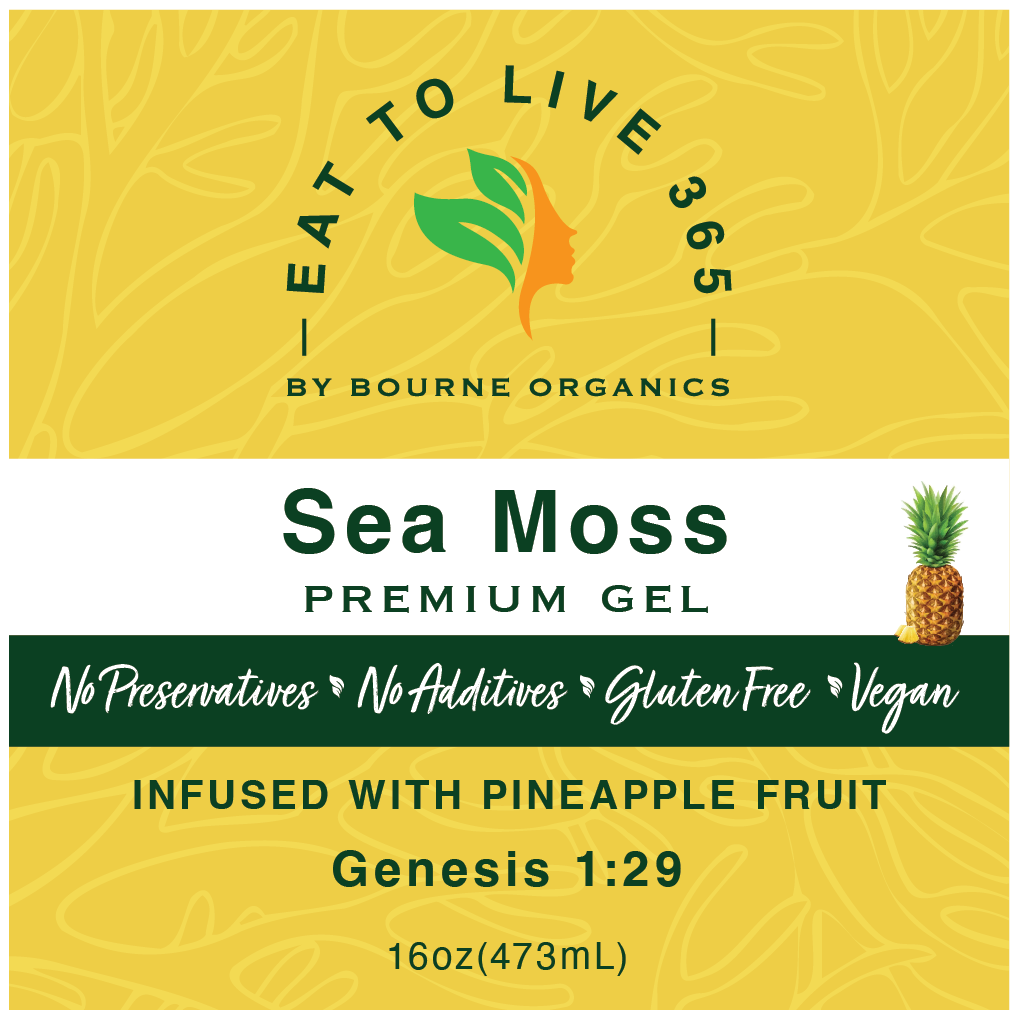 Sea Moss PREMIUM Gel Infused with Pineapple - 16 oz