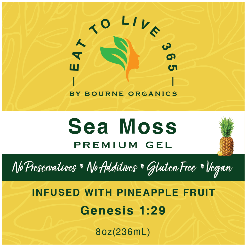 Sea Moss PREMIUM Gel Infused with Pineapple - 8 oz