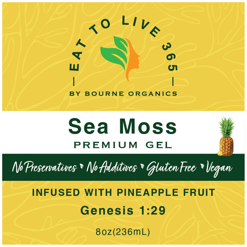 Sea Moss PREMIUM Gel Infused with Pineapple - 8 oz