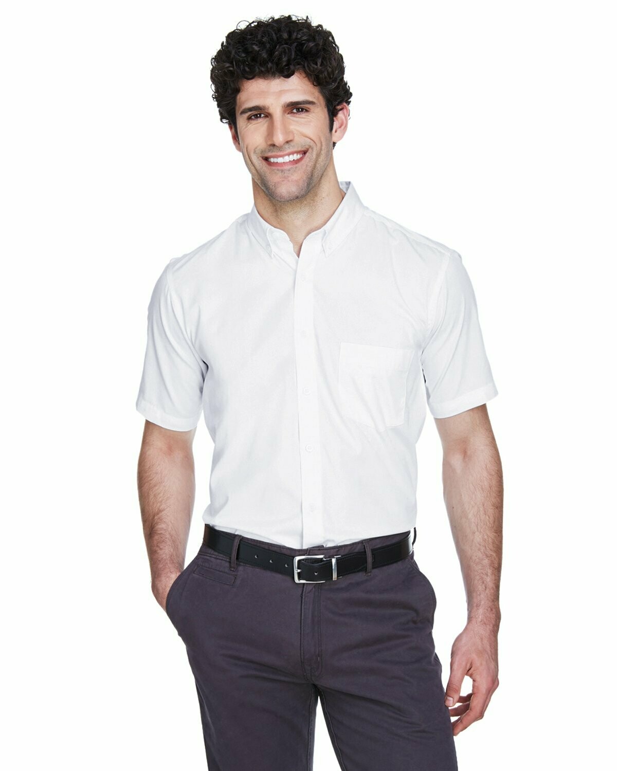Core 365 Men's Optimum Short-Sleeve Twill Shirt