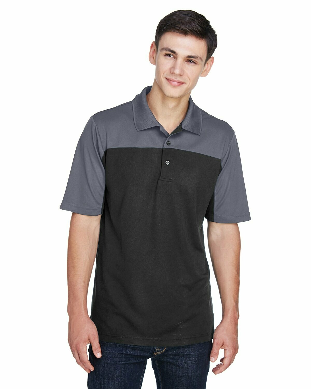 Core 365 Men's Balance Colorblock Performance Piqué Polo