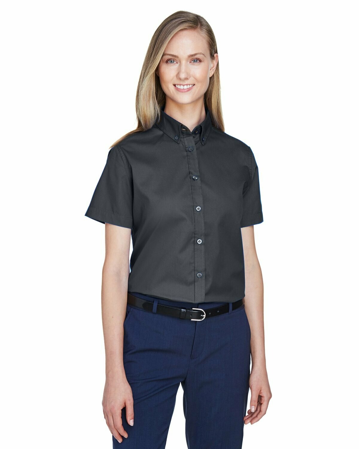 Core 365 Ladies' Optimum Short-Sleeve Twill Shirt