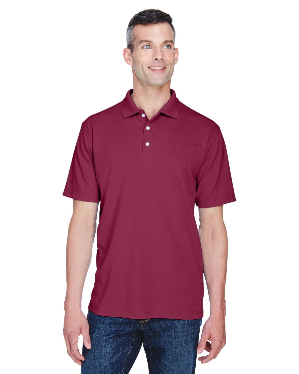 UltraClub - Men's Cool & Dry Stain-Release Performance Polo