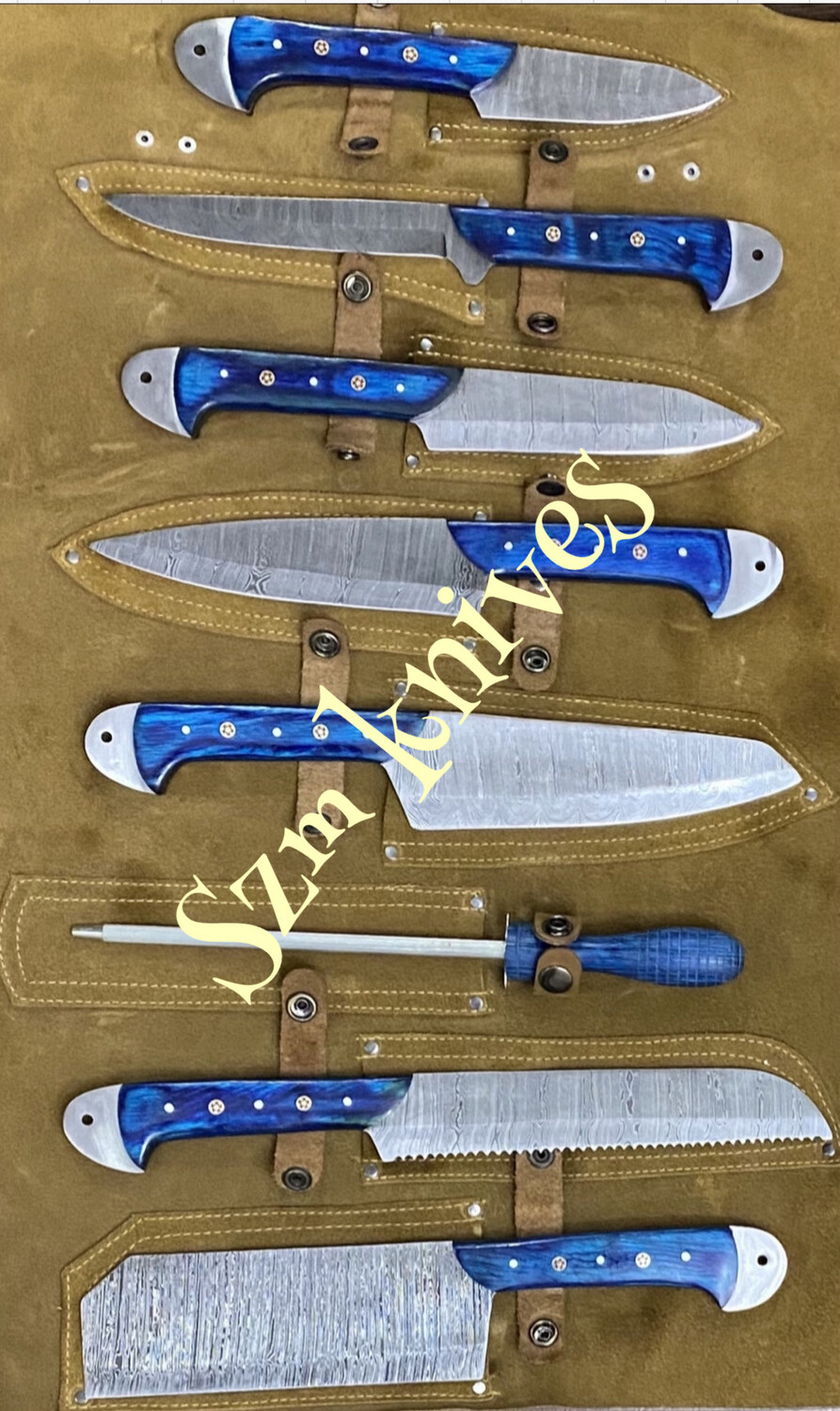 Damascus Hand Made Bbq Kitchen Sets 
