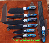 Hand Made Carbon Steel Kitchen Set 7 Pieces