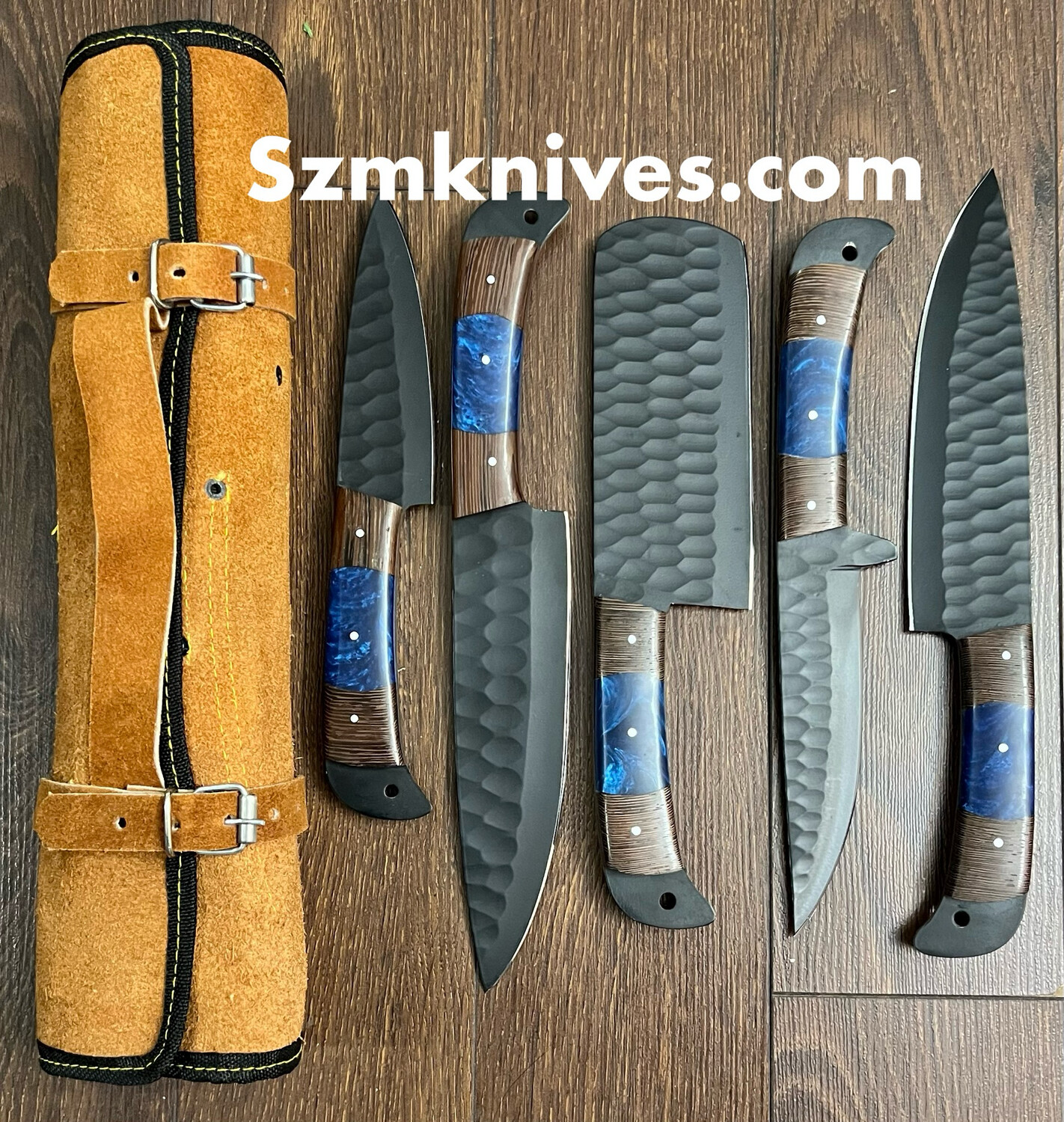 5 Pcs Hand Made Carbon Steel Kitchen Set