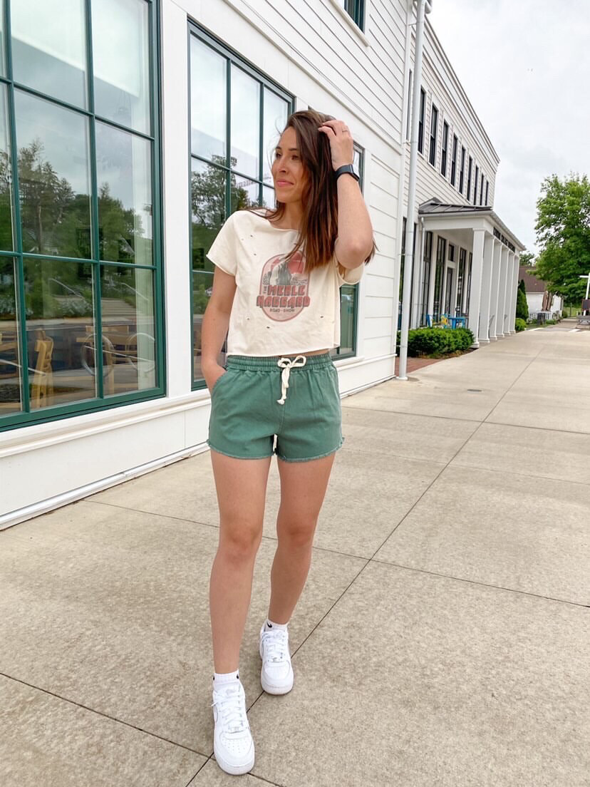 Deep Green Shorts