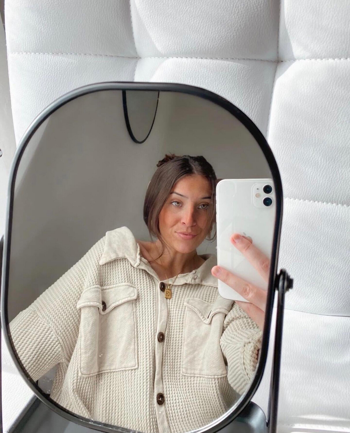Curvy Waffle Knit Jacket