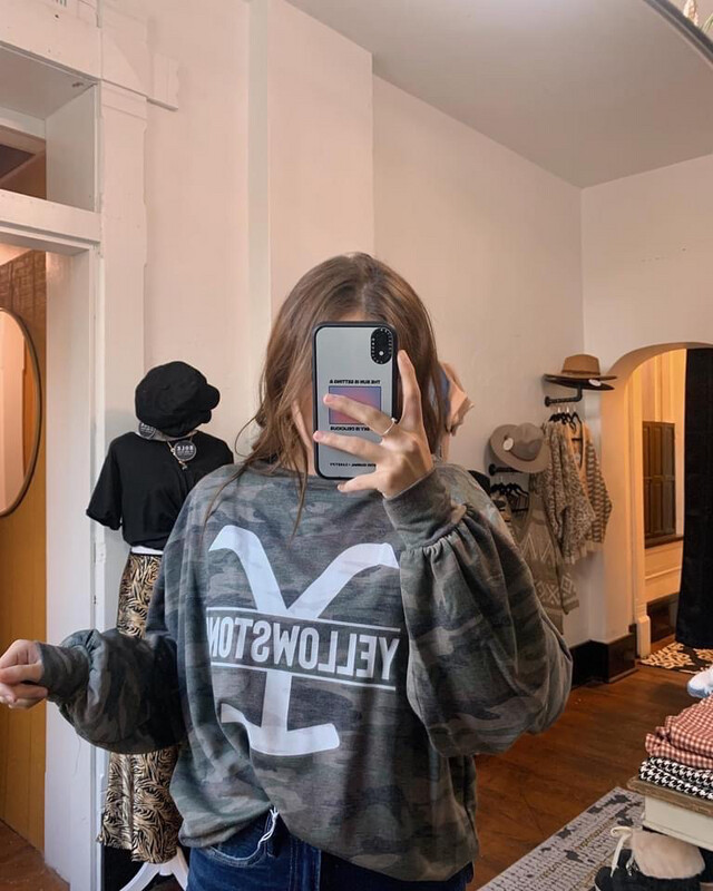 Camo Yellowstone Crew