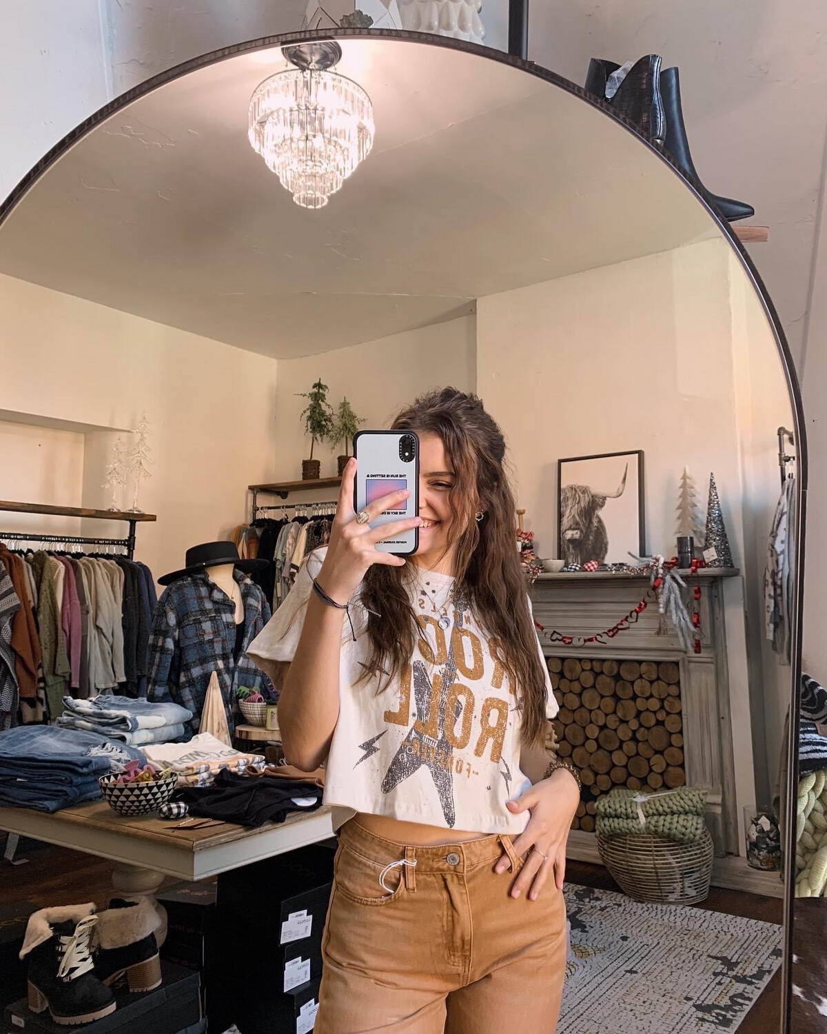 Rock N&#39; Roll Cropped Tee