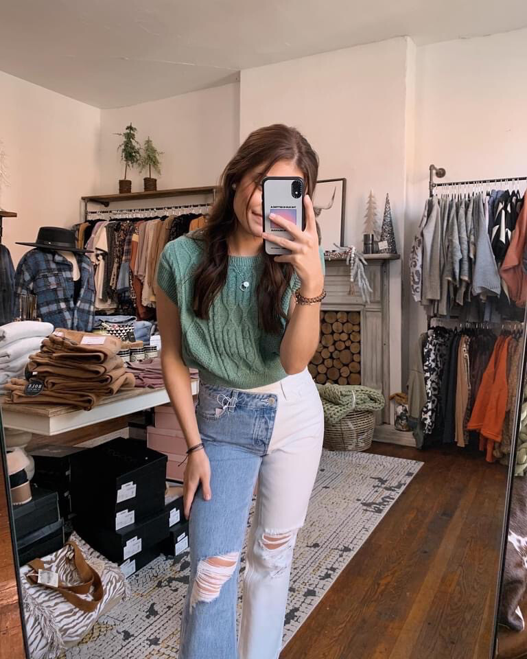 2 Tone Crop Straight