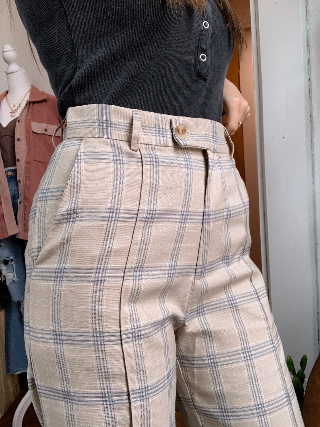 Vivian Plaid Pants