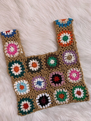 Miss Crochet Bag Taupe