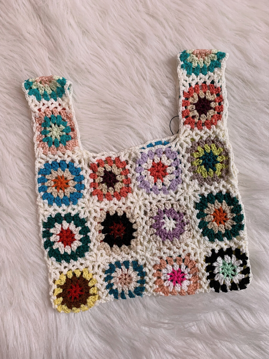Miss Crochet Bag White