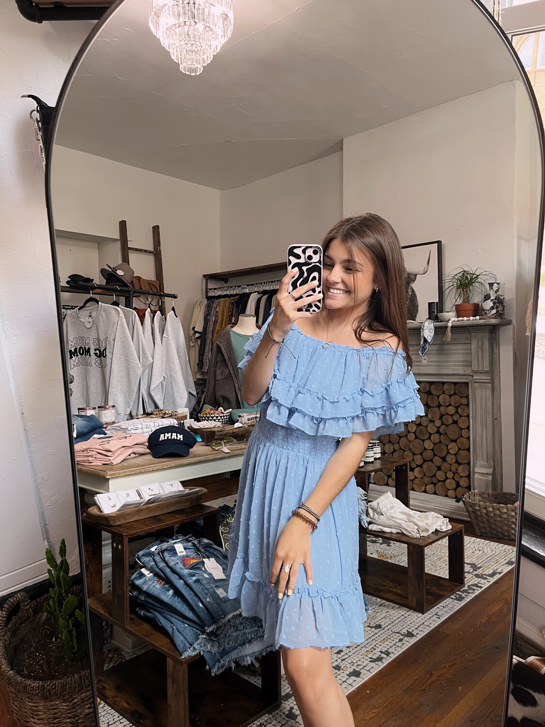 Cold Shoulder Blue
