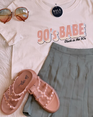 Sage Pleated Mini