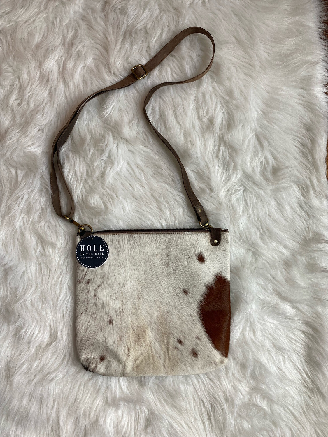 Cowhide Leather Crossbody Bag