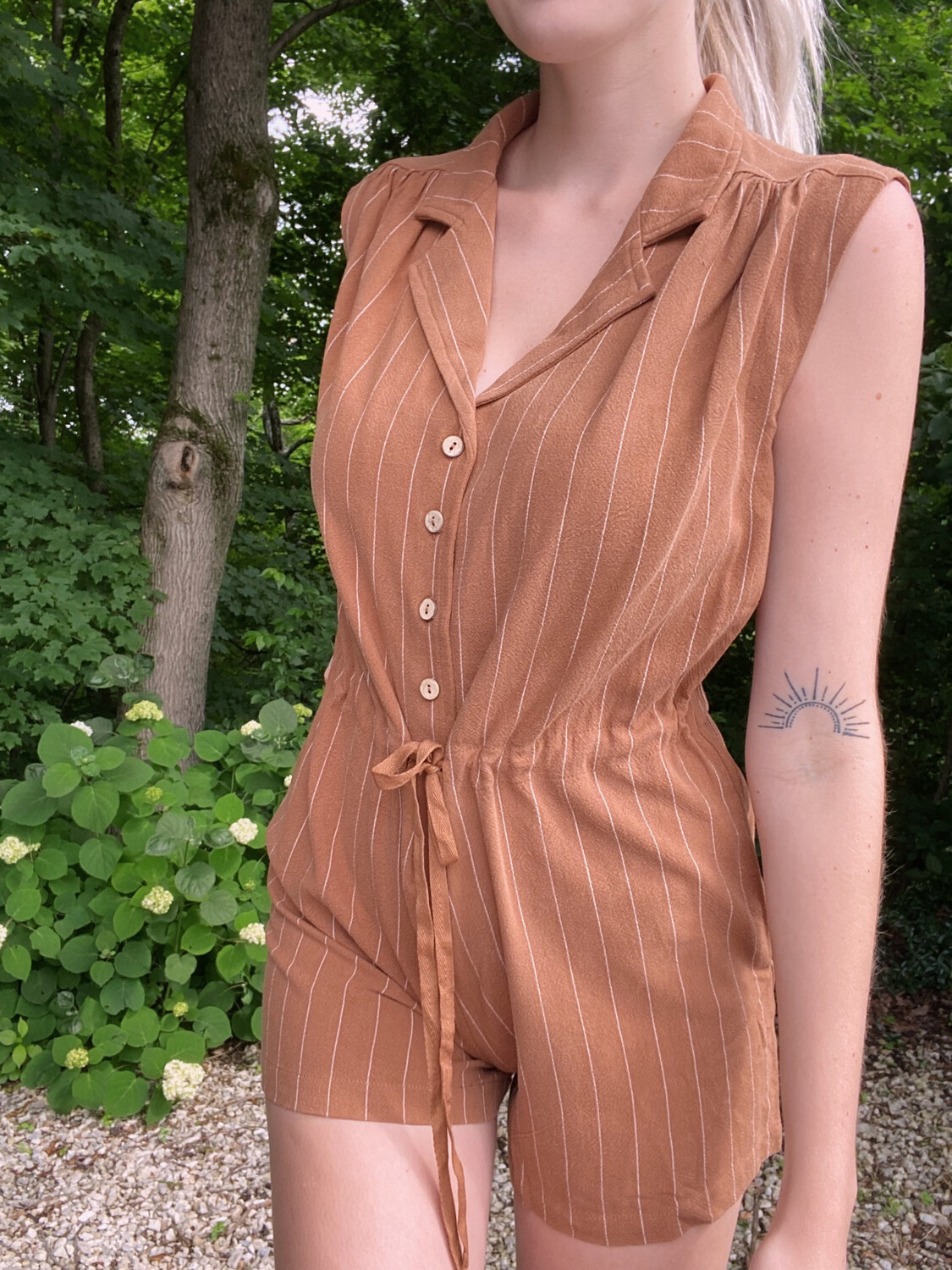 Woodrow Drawstring Romper