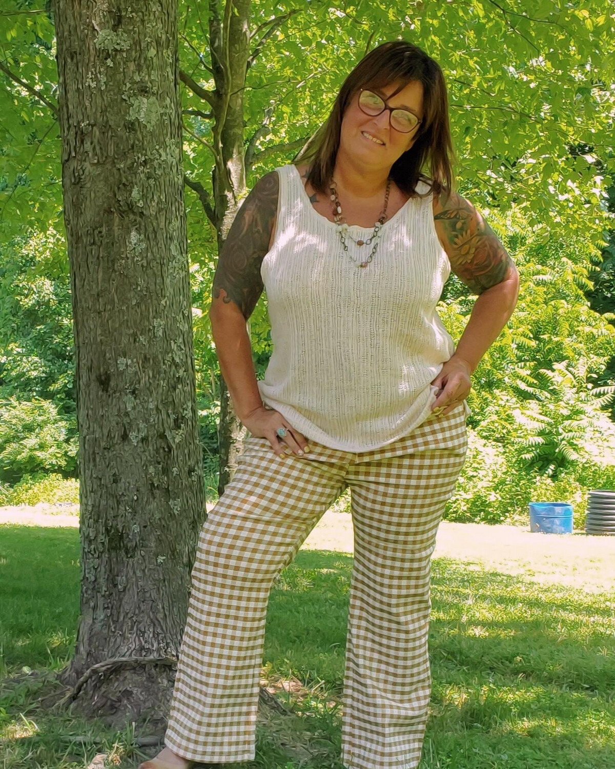 Classy Loose Knit Button Up Tank