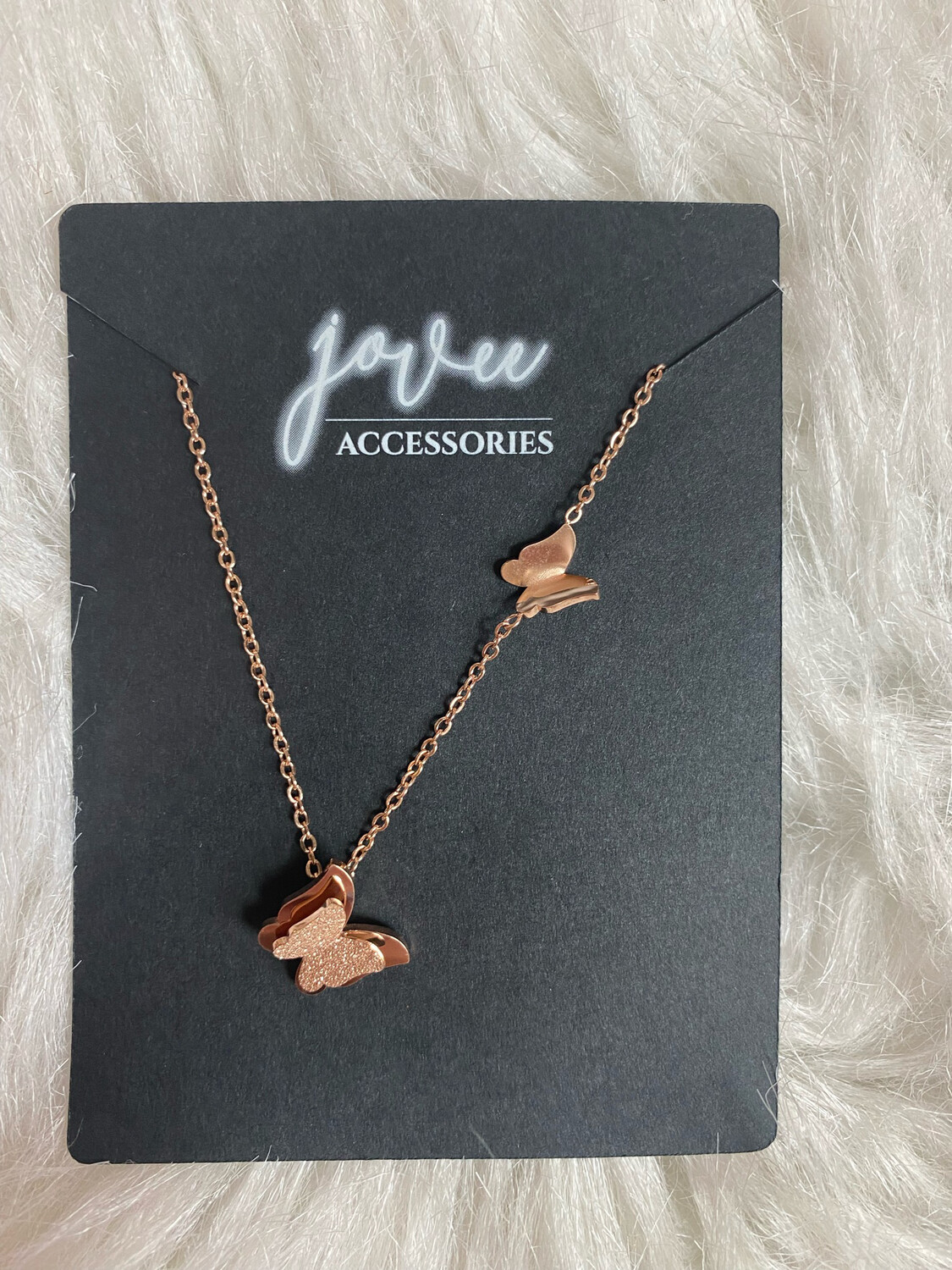 Rose Gold Butterfly Necklace