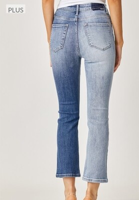 Risen High-Rise Staight Jeans