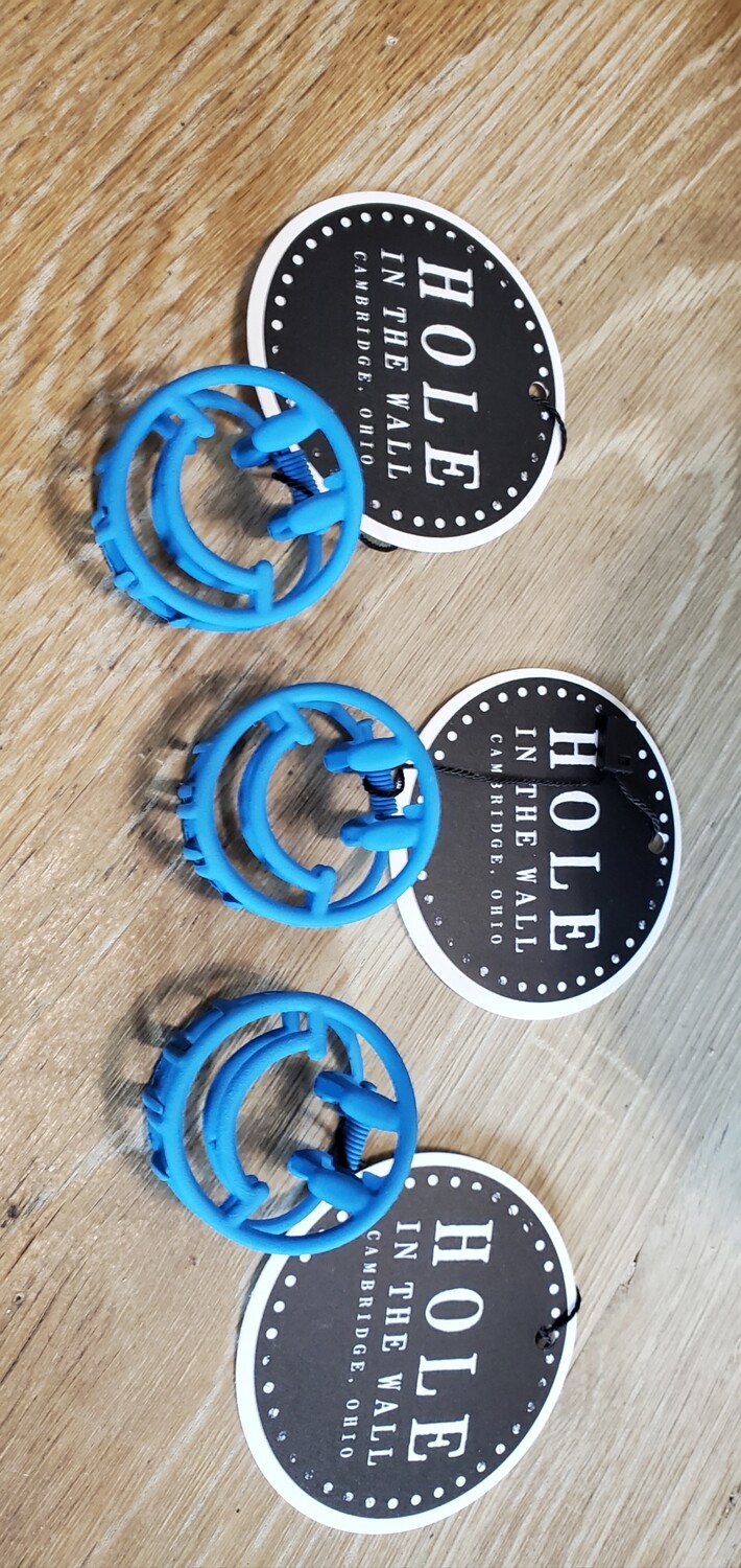 Blue Smiley Face Hair Clip