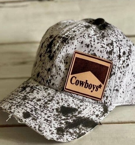 Cowboy Leather Patch Ballcap