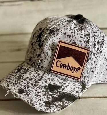 Cowboy Leather Patch Ballcap