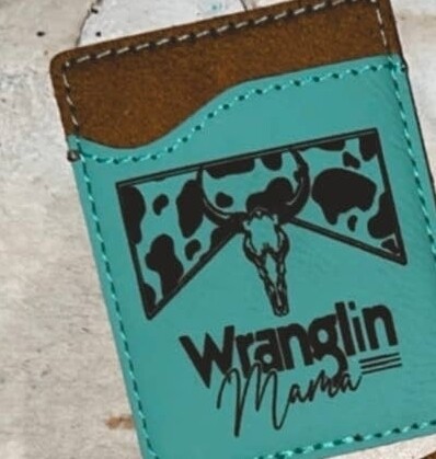 I&#39;d Wallets With Adhesive Back - Turquoise , Wraglin Mama