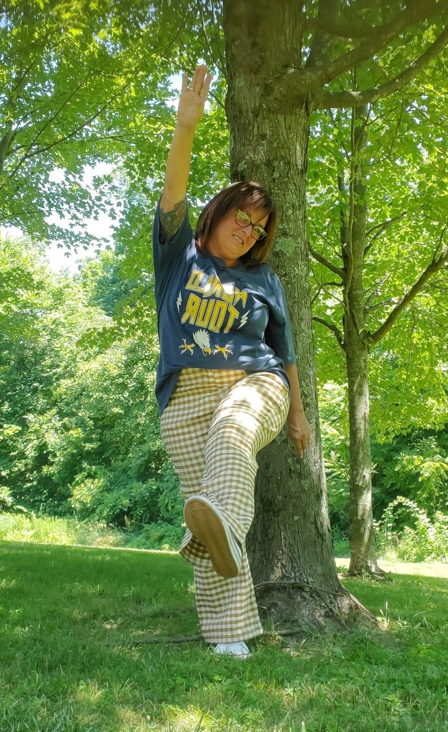 Mustard Plaid Pants