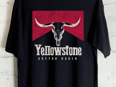 YELLOWSTONE-Oversized Tee - Black