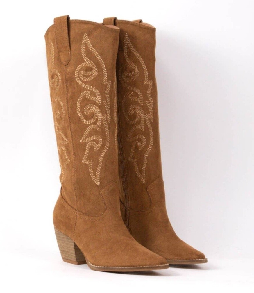 Tan Beatrice Boots