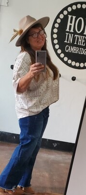 Lady Like Off-White Top