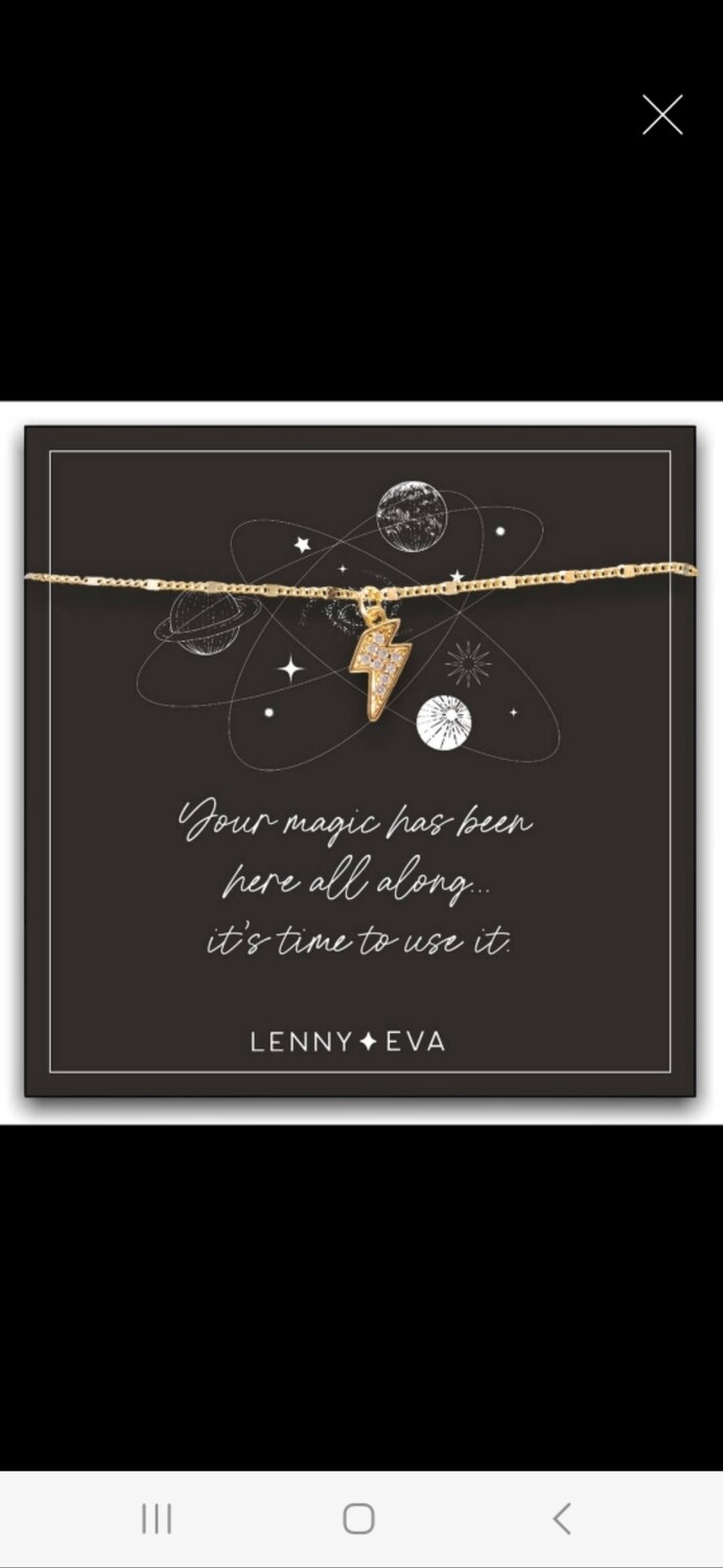 Lenny &amp; Eva - Celestial Necklace-Lightning Bolt