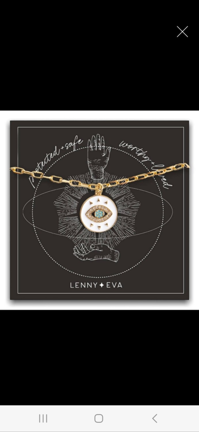 Lenny &amp; Eva - Celestial Necklace-Evil Eye
