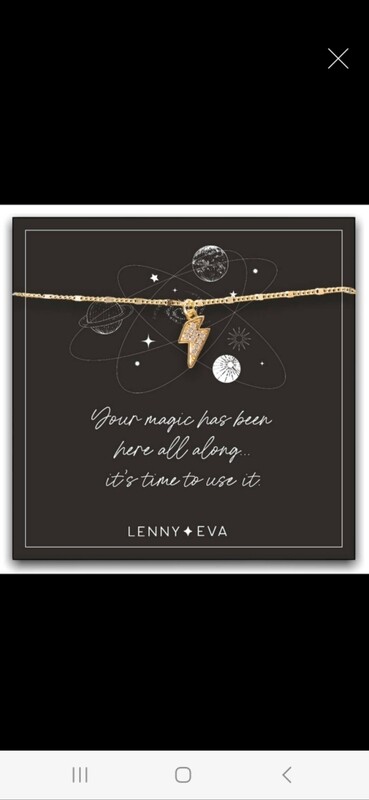 Lenny &amp; Eva - Celestial Necklace-Lightning Bolt