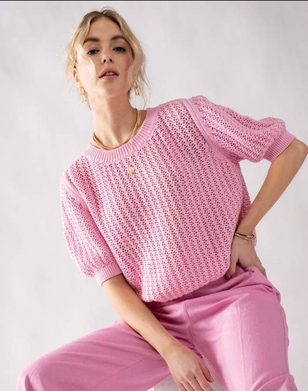 Anette Pink Sweater
