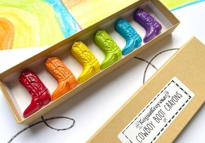 KagesKrayons - Cowboy Boot Crayons Gift Box