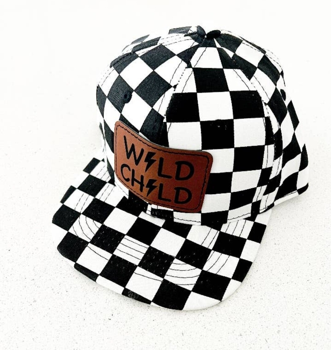 The Sunny Nest Decor - Infant/Youth Hats-PICK YOUR DESIGN - WILD CHILD / YOUTH SOLID CHECKERED
