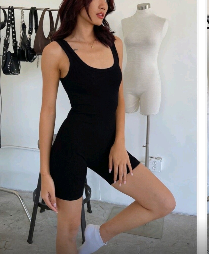 Bray Ribbed Tank Romper