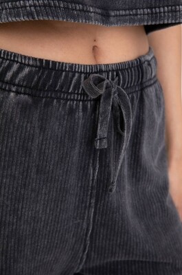 Mono B Mineral Washed Billow Cuffed Joggers