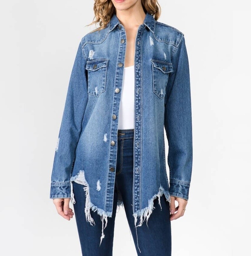 Dad&#39; Denim Shirt Jacket