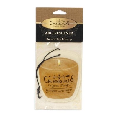 Crossroads Original Designs - Buttered Maple Syrup - Air Freshener - 1 case -  25 Air Fresheners